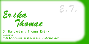 erika thomae business card